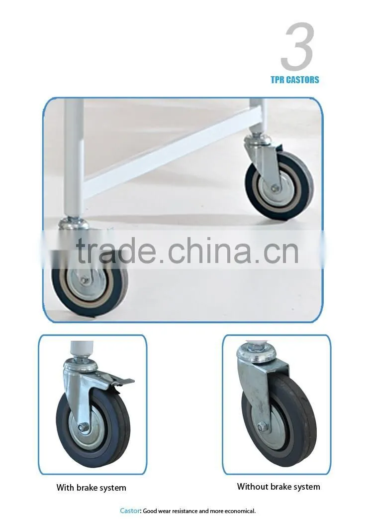 cheaper double crank hospital stainless steel beds ce apporved