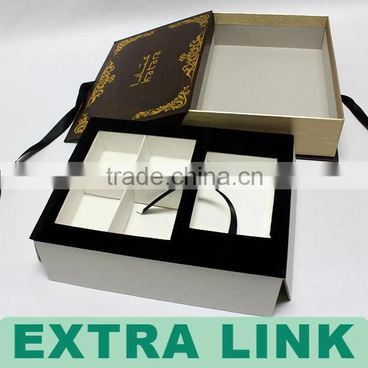 Top sell fake book foil golden logo the best chocolate packaging