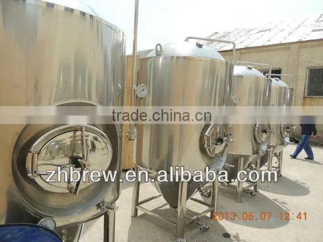 stainless steel conical beer fermentation tanks