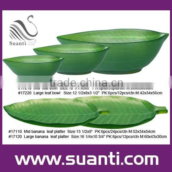 Polyresin Leaves Fruit plate