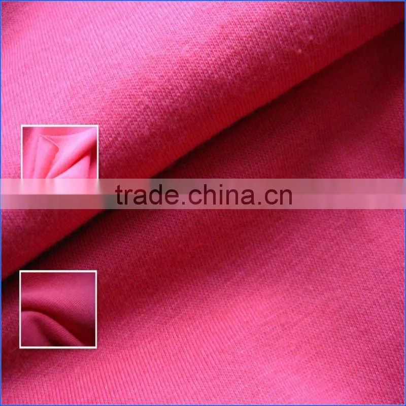 Solid Dyed 95% Cotton 5% Spandex Single Jersey knitted fabric