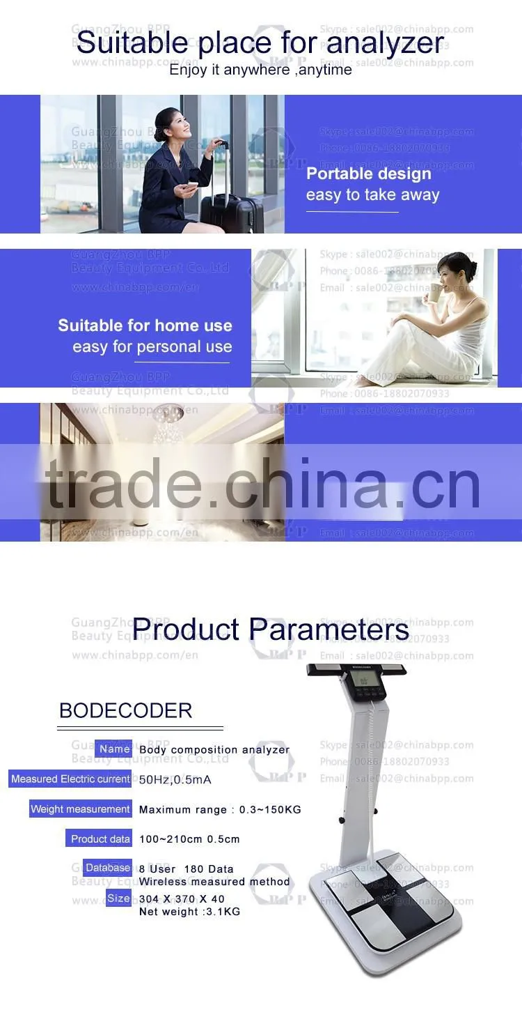 Body composition analyzer with bia bio electronic impedance technology
