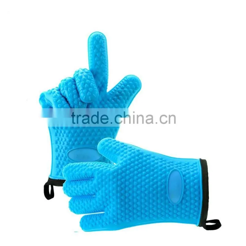 Silicone Kitchen Heat Resistance Baking Cooking Gloves BBQ Oven Gloves
