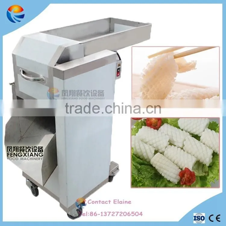 Industrial High Efficiency Frozen Giant Squid Cutting Machine