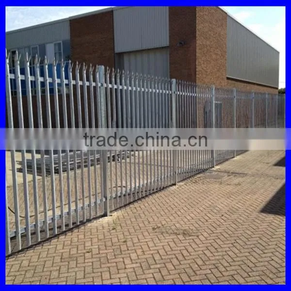1.2m round / notched /w galvanized palisade fence