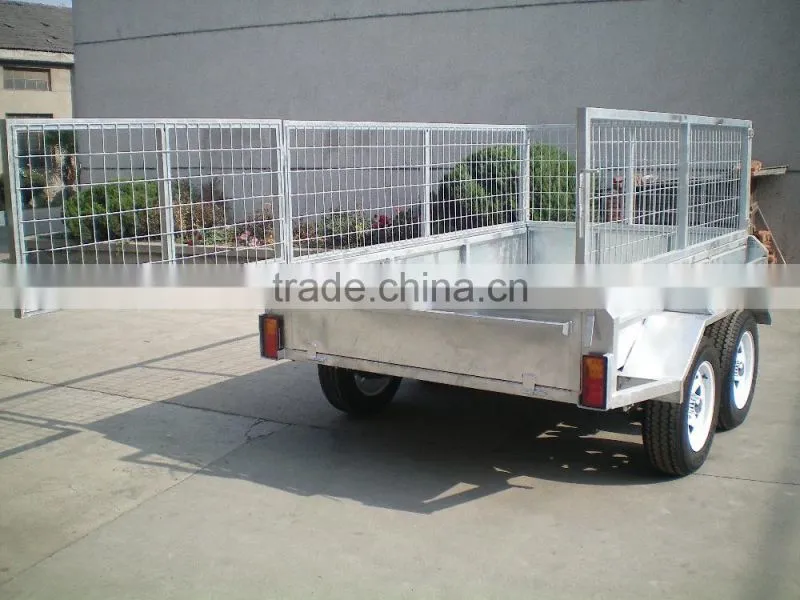 8x5 & 10x5 tandem box trailer with cage