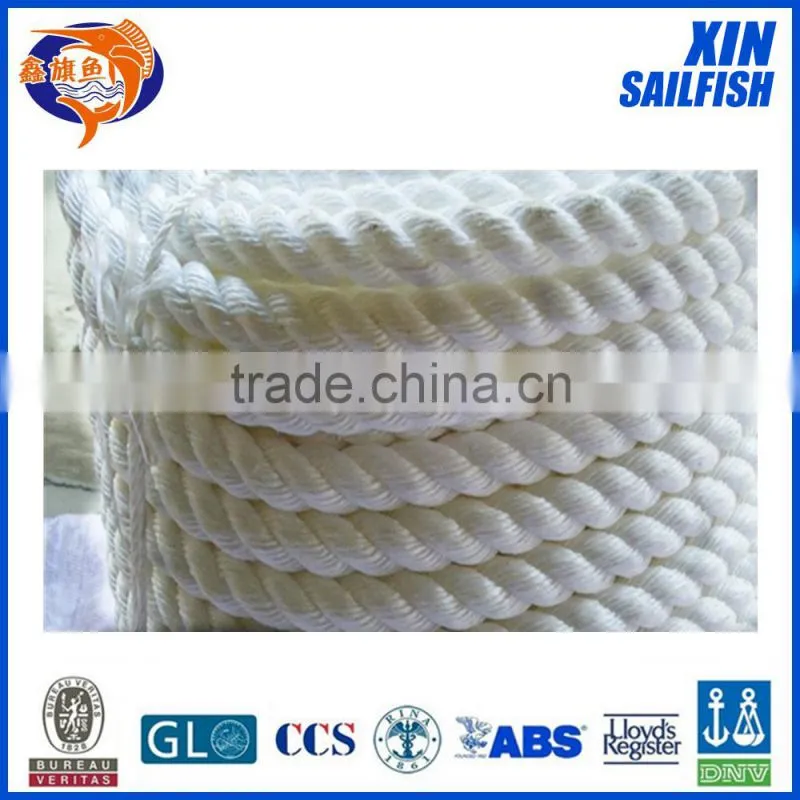 3 strand 8mm marine pp fishing rope pp multi braided rope