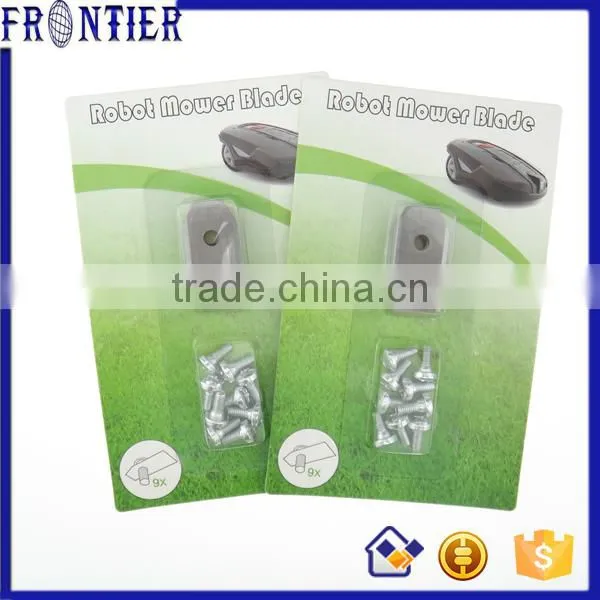 Replacement carbon steel robotic mower blade