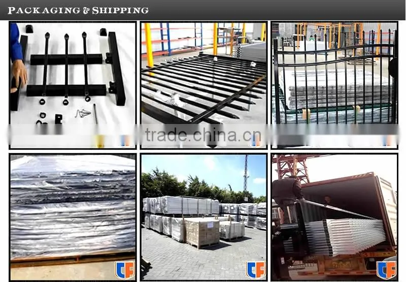 Without welding Easy installation Galvanized Steel Ornamental Fences with Flexible Design