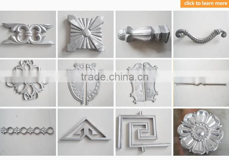 aluminum cast crafts / ornamental cast aluminum parts/wholesale craft metal flower