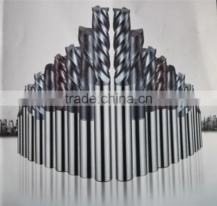 Solid carbide 4 flute drill bit cemented carbide end mill of various types