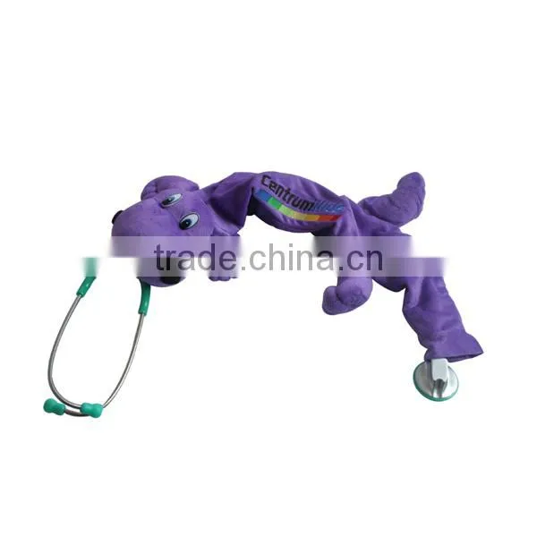 Hippo Customized Soft Plush Animal Stethoscope Cover