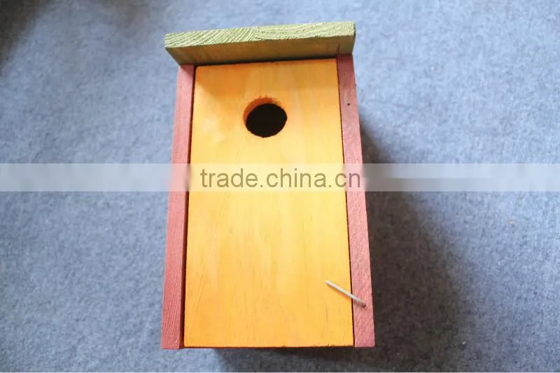FSCHandmade Eco-friendly wooden decorated bird house