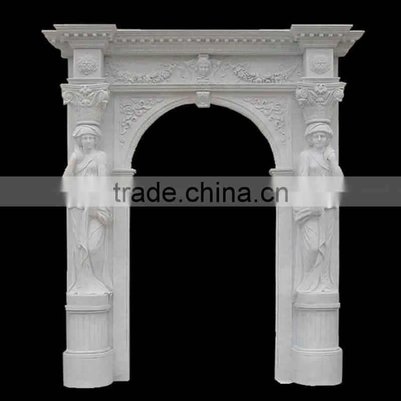 Hand Carved Natural Stone Decorative Door Frame
