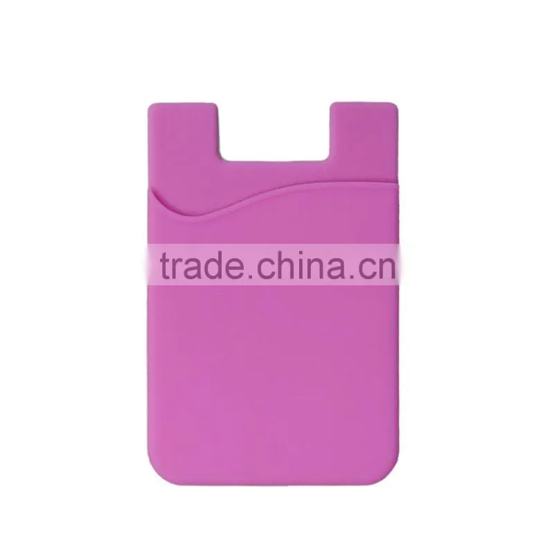 Best promotional gift silicone mobile phone pocket with custom logo