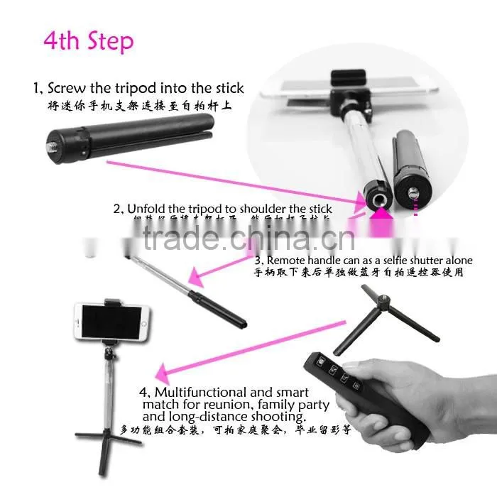2016 Trending Hot Selling Products Legoo Selfie Stick, 2014 New Legoo Wireless Monopod, Legoo Bluetooth Selfie Monopod Tripod