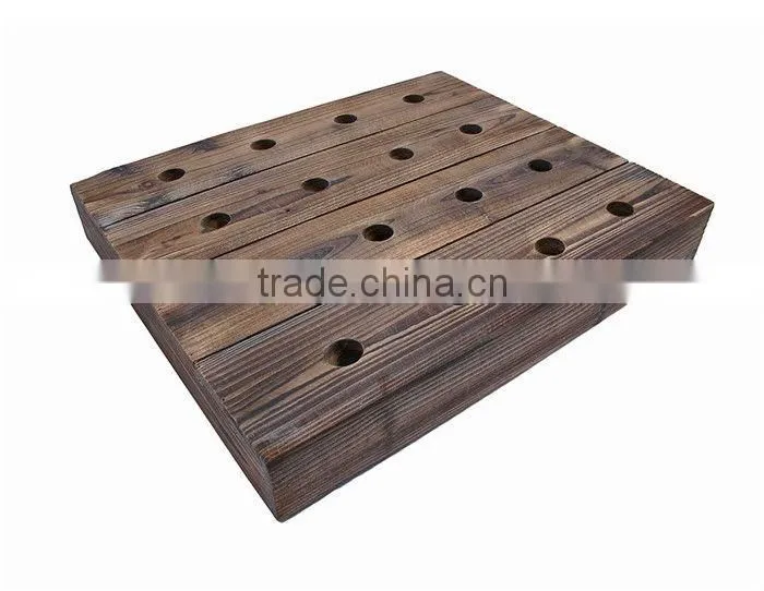Wall Mounted Wooden Wine Holder/durable quality wine rack/solid wooden wine rack
