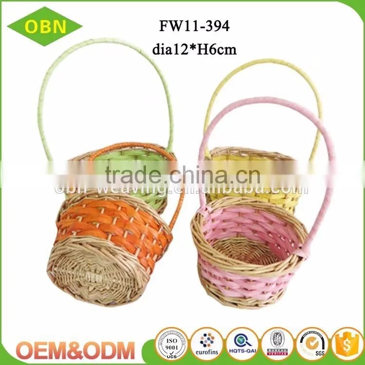Wholesale high quality handmade cheap bulk chic vintage empty woven wicker gift basket