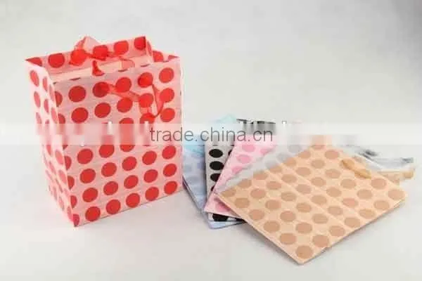 Foldable Gift Bag / Shopping Bag With Dots