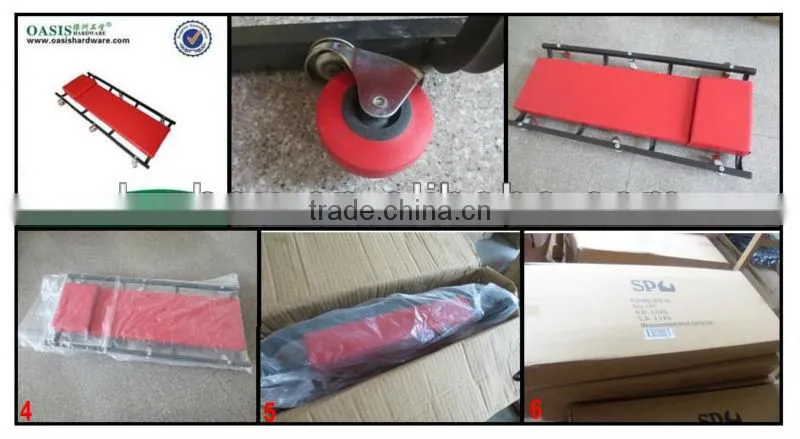 4 /6 wheel unfoldable steel car creeper auto creeper & auto repairing tool