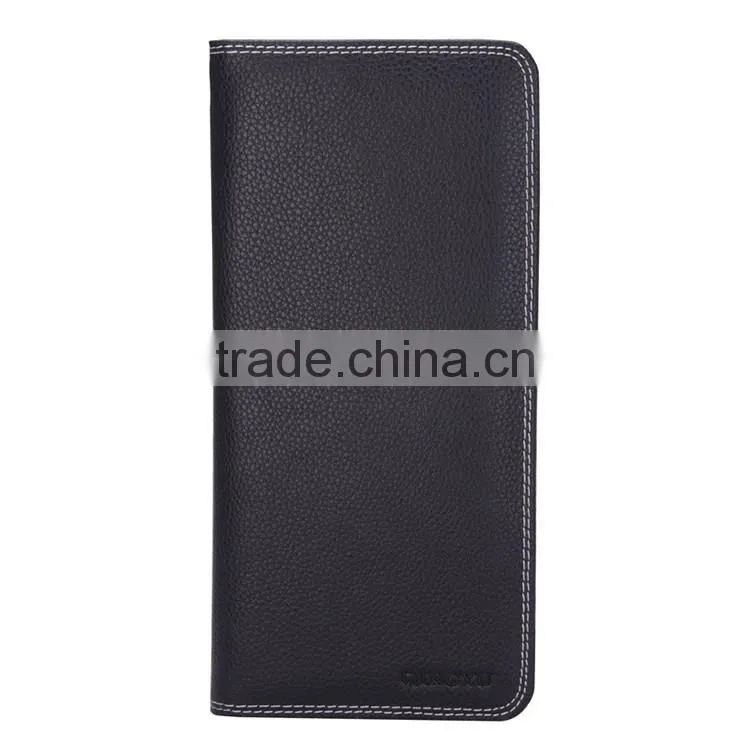 Embossing Leather Passport Holder with RFID Blocking