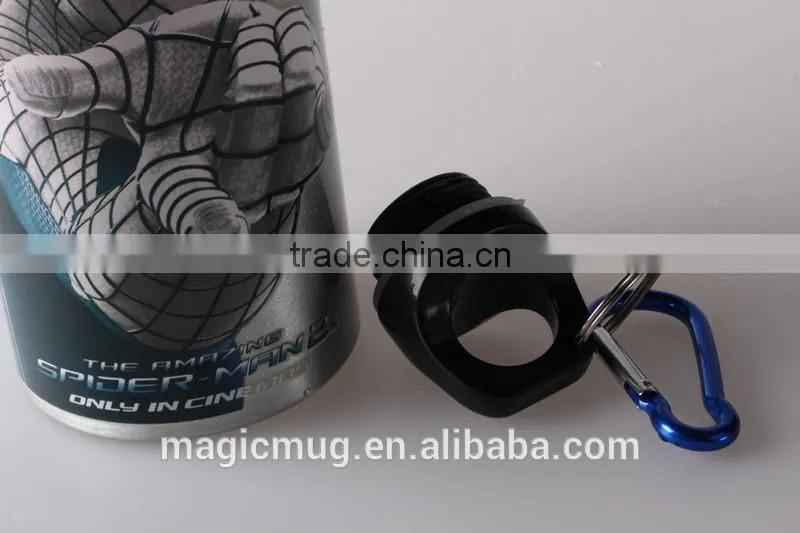 Aluminium Bottle with Carabiner Personal Design Aluminium Sport Bottle