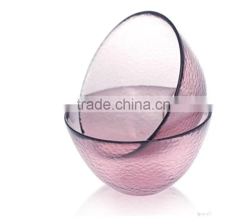 Round color Glass bowl