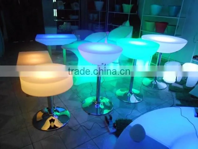 party cocktail tables/ nightclub led bar cocktail table/ led light up bar cocktail table