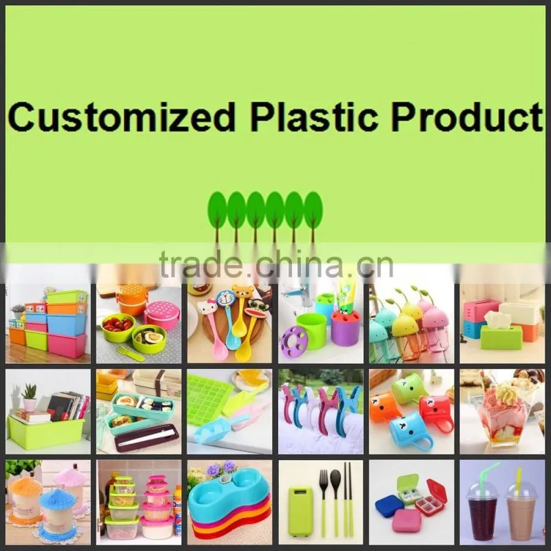 custom high quality plastic round dog bowl plastic pet product for 2015