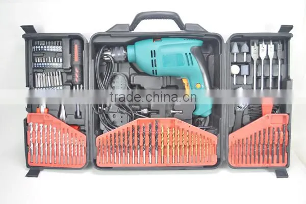 126pcs impact drill,Electric drill set