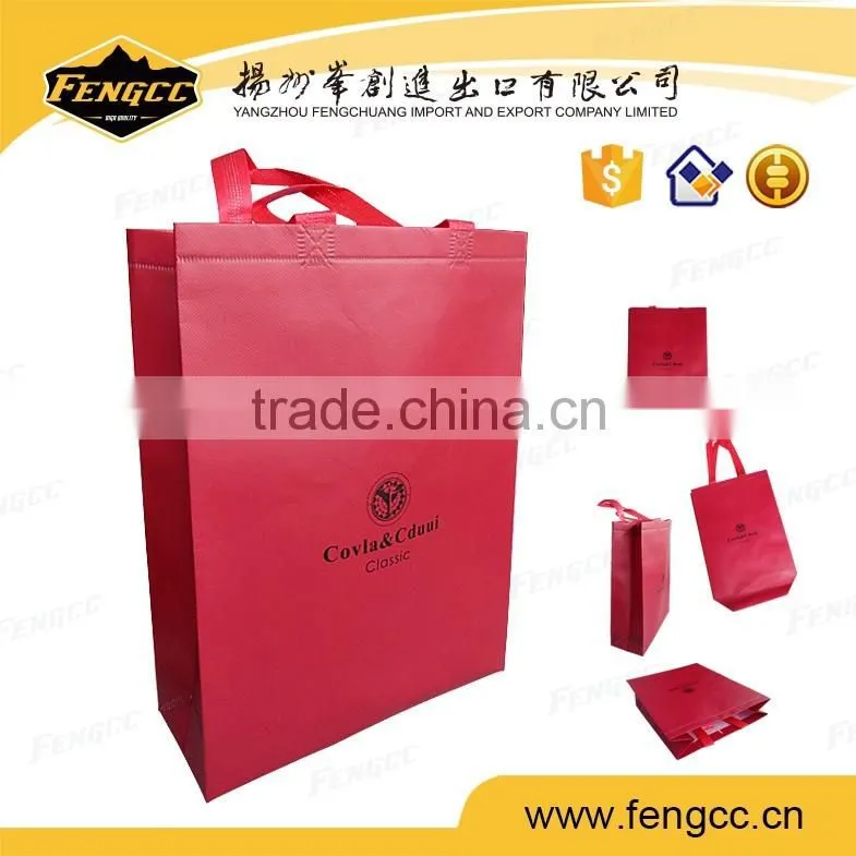 Cheap flat no botton non woven shopping bag for heat sealed craft