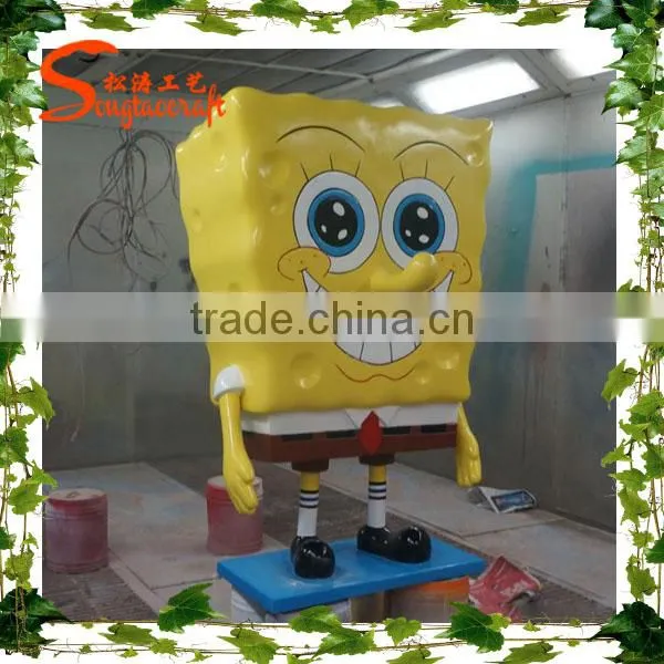 Guangzhou wholsale artificial cartoon statue fiberglass customized cartoon artificial statue