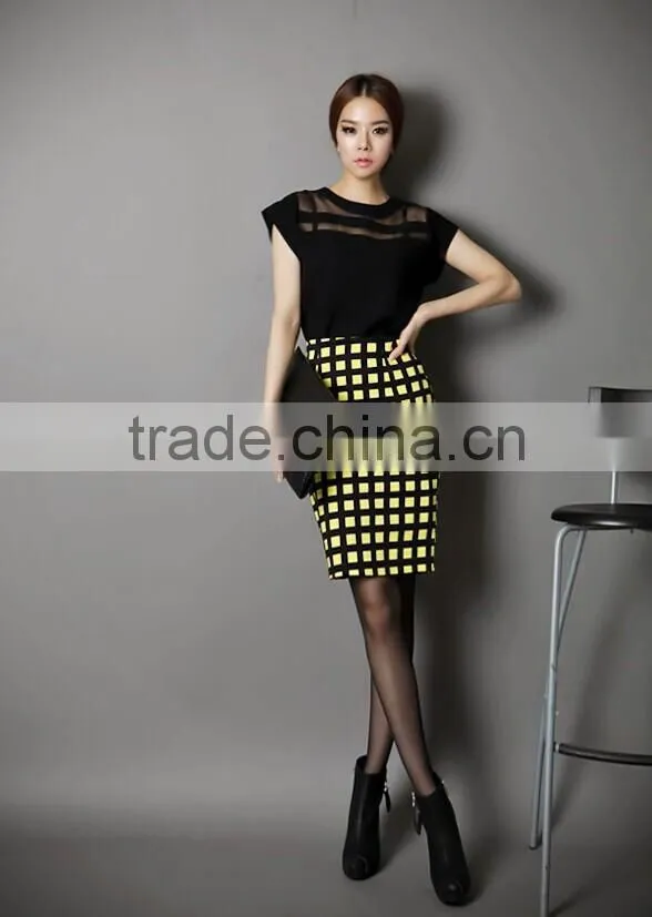 2015 Summer Ladies Black Tulle Tops Chiffon Shirts Blouses Women Sheer Cheap Clothes China Atacado De Roupas Femininas Camisas