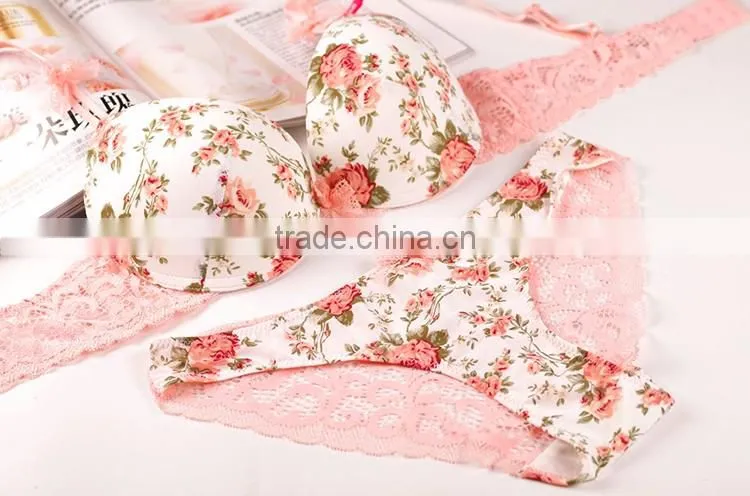Hot sexy girls lovely high school bra penty new design