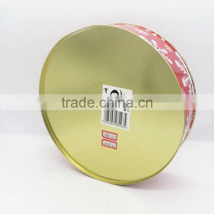 High Quality Chinese Factory Chirstmas snowing Metal Tin Box