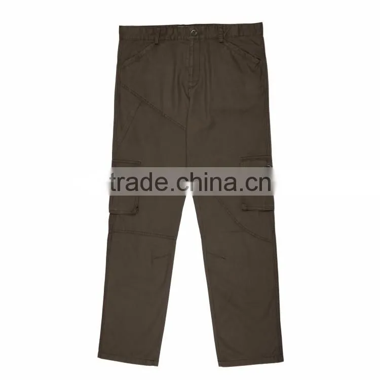 Wholesale price trade assurance nice workmanship promotional mens baggy cargo pants with bellows pockets