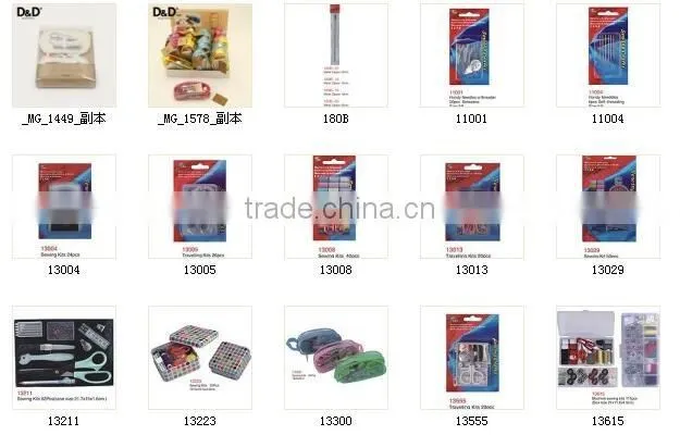 D&D Sewing Kit With Thread/ Needles/Thimble/Buttons/ Snap Fasteners/safety pins/threader/tape measure