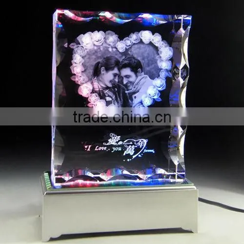 High quality 2D laser engraving crystal