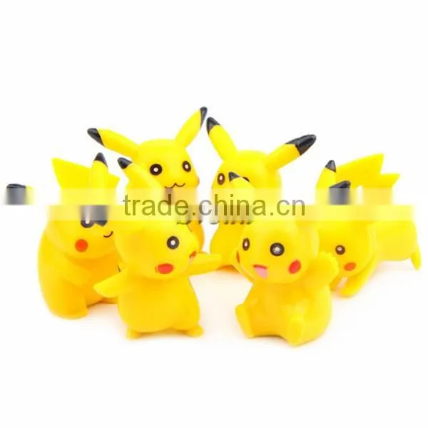 (New Model) SV-PM008 Pokemon toy, 6pcs/set Pokemon go Pikachu action figure mini toy wholesale
