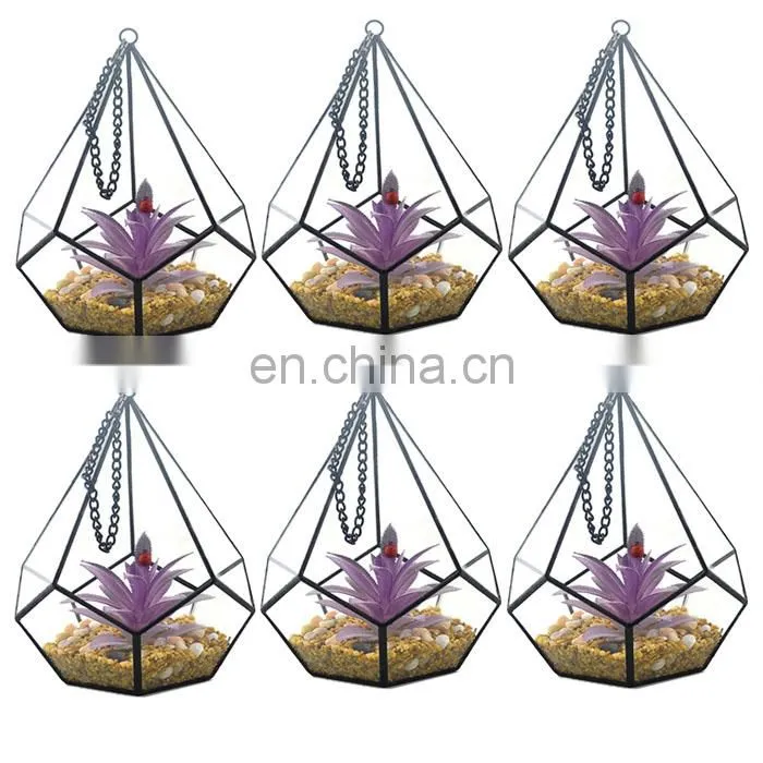 terrarium geometric glass terrarium wholesale clear plant container