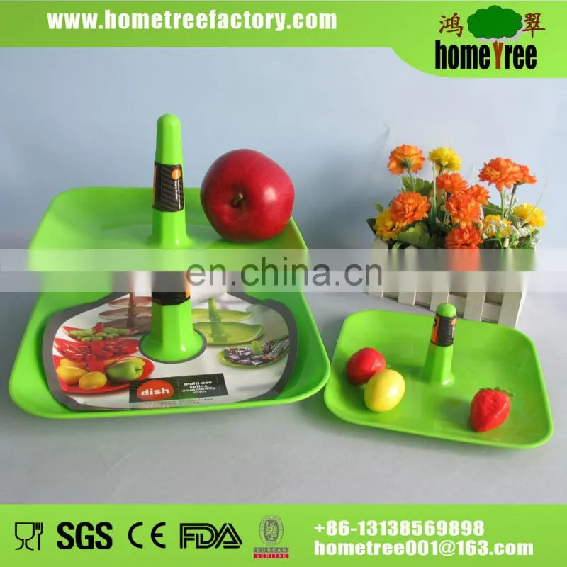 square plastic candy plate