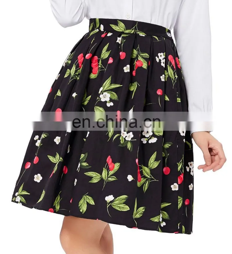 19 Colors ! Grace Karin Cheap Occident Short Women Vintage 50s Retro Cotton Printed Skirt CL6294-5#