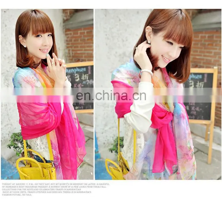 2015Elegant and fashionable women's scarf beach dress autumn purple