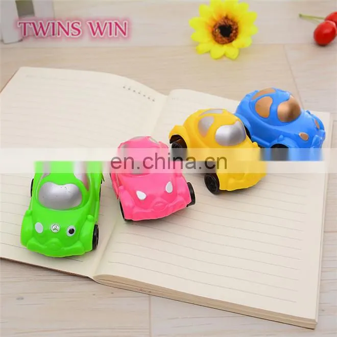 Logo printed custom korean stationery wholesale cute fancy car shaped plastic mini cosmetic pencil sharpener mixed colors