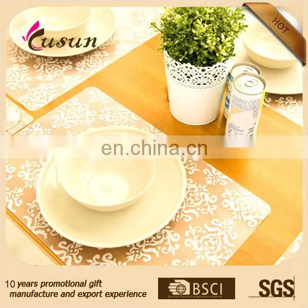 2016 hot sale printing decorate plastic pp pvc kitchen mat