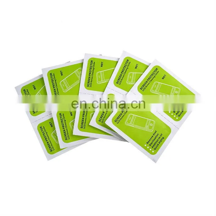 hi-quality promotion logos tailor made glass cleaning wipe