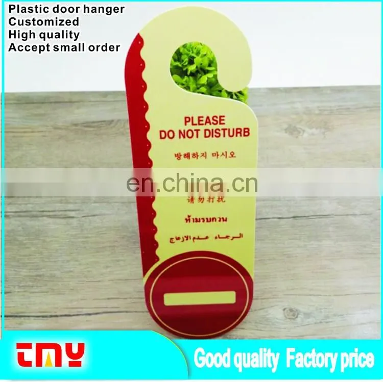 Custom Disposable Plastic Pvc Door Hanger,Wholesale Hotel Do Not Disturb Door Hanger