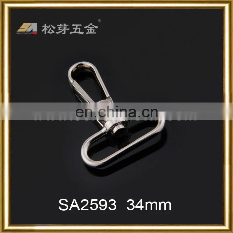 Hot Zinc Alloy Snap Hook, Plated Trigger Snap Hook For Handbag, Dog Leash Snap Hook Keychain Hook