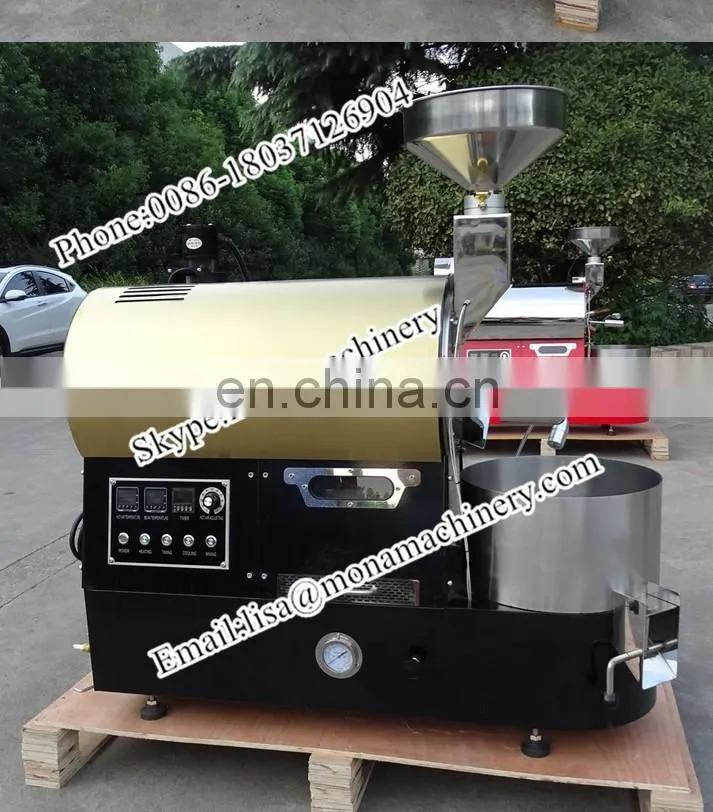 Stainless steel 3 kg electric fresh Coffee bean roaster with best price for sale