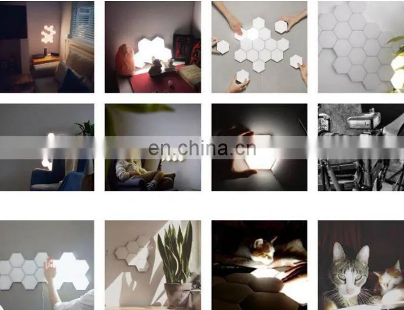Modular DIY LED Hexagonal Quantum Magnetic Wall Light